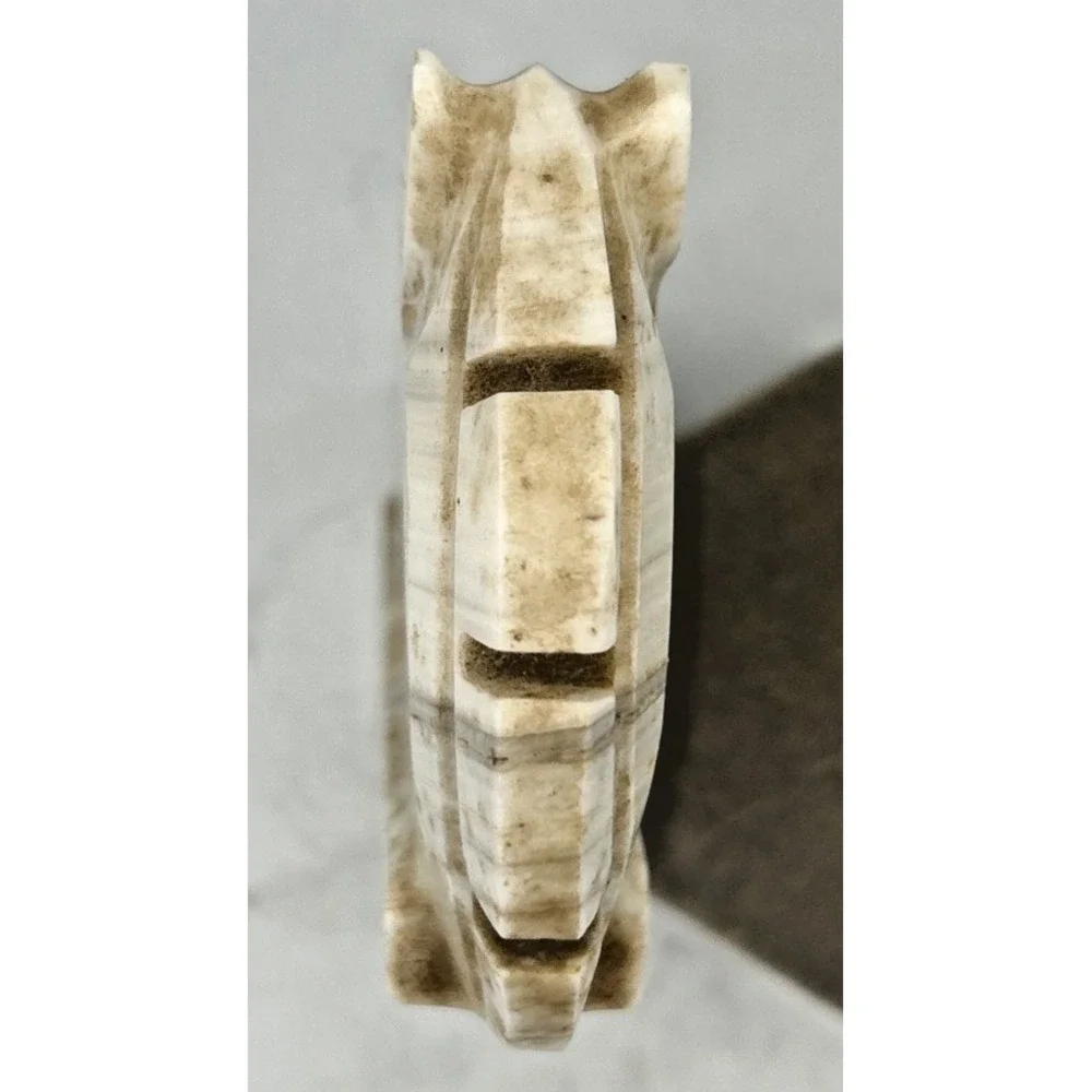 Hand Carved Onyx Horse Head Figure Missing Bottom MCM Aprox‎ 8 Inches